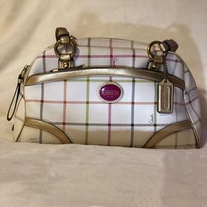 COACH Peyton Tattersall Satchel Handbag
